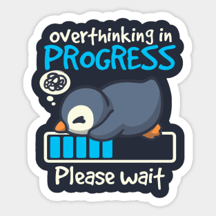 Penguin overthinking in progress Sticker